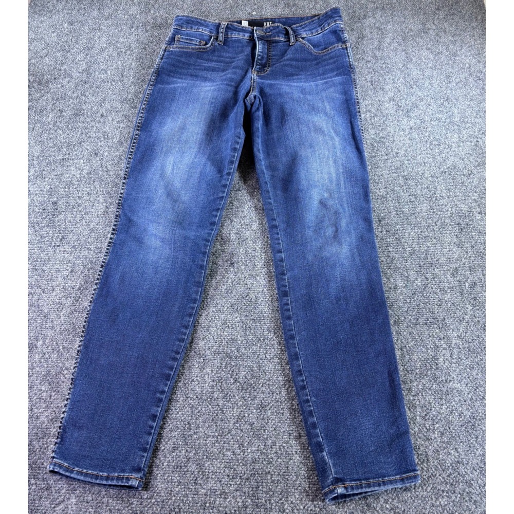 Kut from the Kloth Jeans Womens 6 Blue Medium Wash Skinny Stretch Denim Mid Rise
